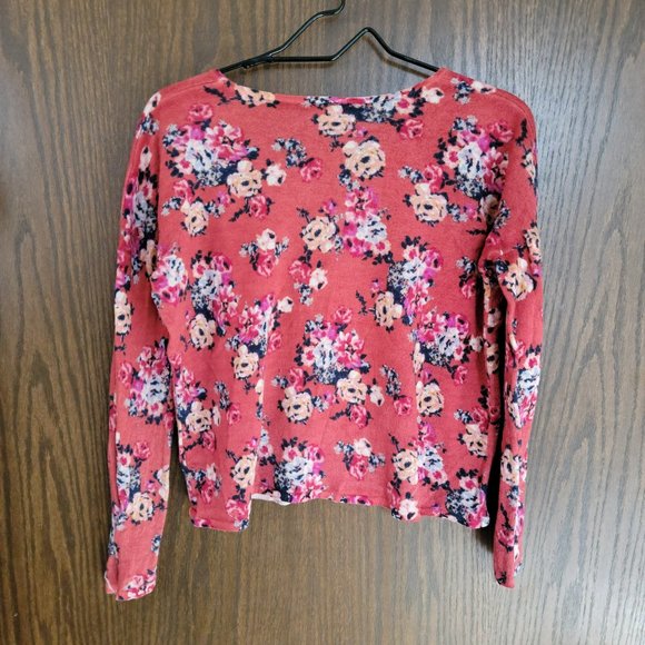 Garnet Hill 100% Merino Wool Fall Blooms Sweater Size Small - Picture 3 of 9